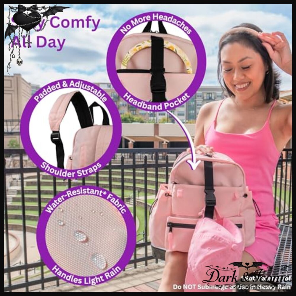 Mini Backpack Daypack, Lightweight Polyester, Ant… - image 6